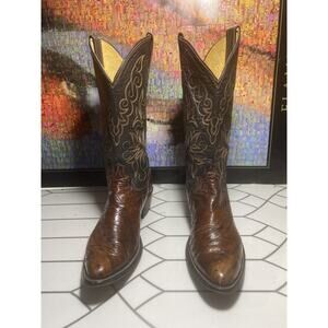 Justin Cowboy Western Boots Style 9094 Sz 8.5 D